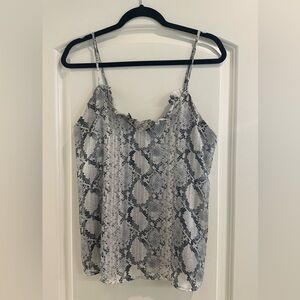 Adrienne Medium Snakeskin Sleeveless Blouse